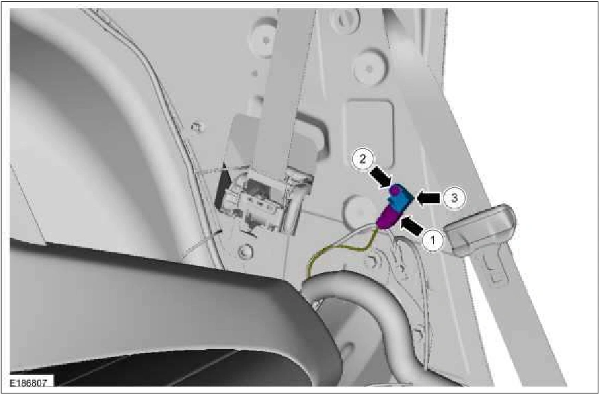 B-Pillar Side Impact Sensor — original illustration 1, reference 2122