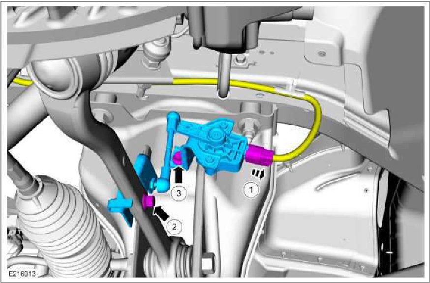 Front Suspension Height Sensor — original illustration 1, reference 2634