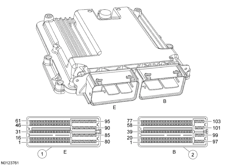 Powertrain Control-Emissions Diagnosis — original illustration 1, reference 4658
