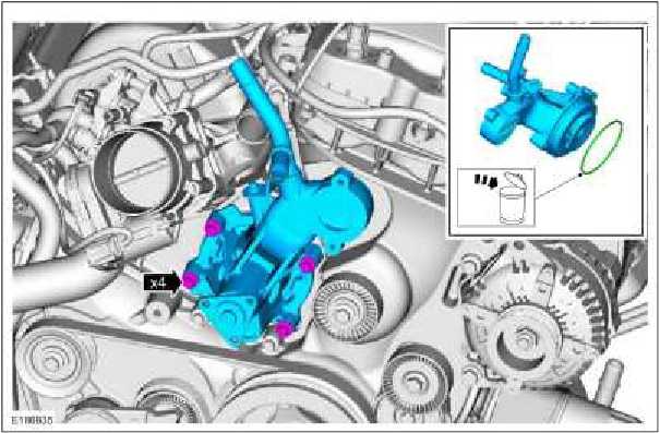 303-01C Engine Cooling - 5.0L — original illustration 1, reference 609