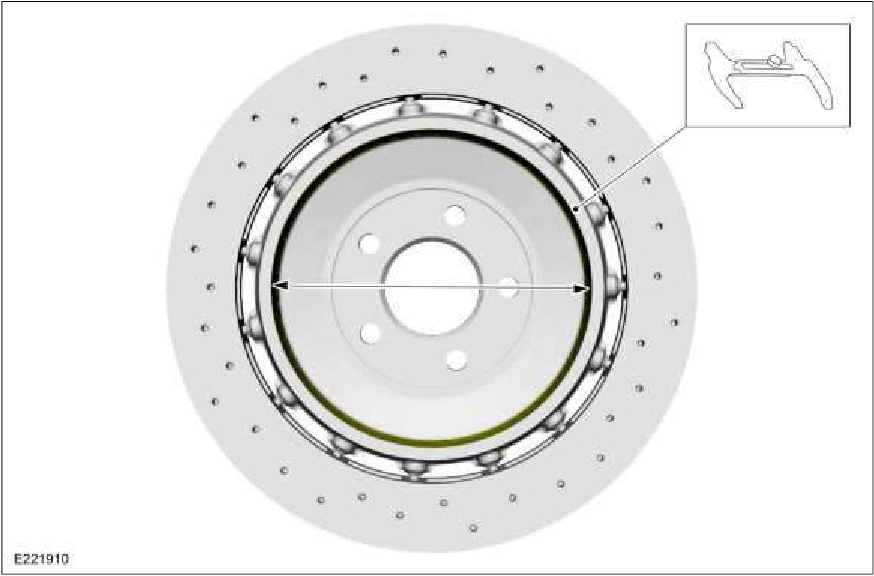 Parking Brake Shoe Adjustment - Vehicles With: SVT Performance Package — original illustration 1, reference 2874