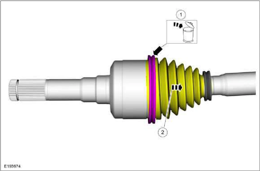 Inner Constant Velocity (CV) Joint Boot — original illustration 1, reference 2764