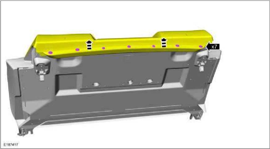 Rear Seat Backrest Cover - Convertible — original illustration 1, reference 1188