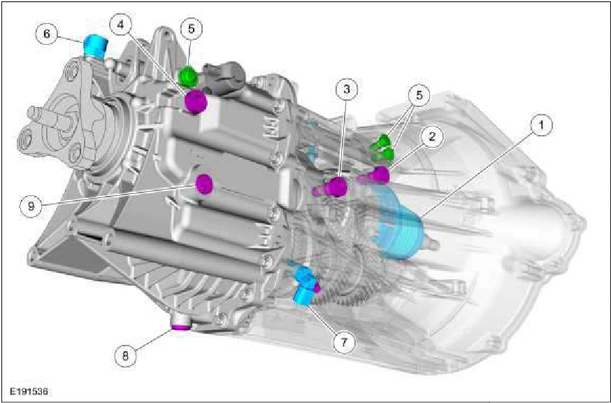 308-03A Manual Transmission - 6-Speed Manual Transmission -MT82 — original illustration 1, reference 3034
