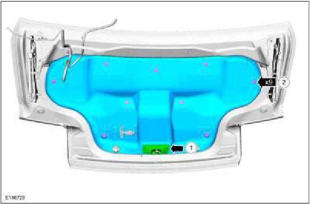 High Mounted Stoplamp - Convertible — original illustration 1, reference 5781