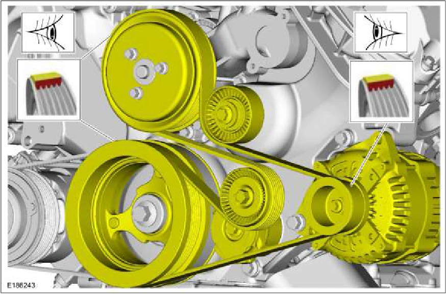 303-05C Accessory Drive - 5.0L — original illustration 2, reference 662