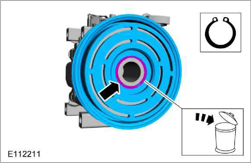 Air Conditioning (A/C) Clutch and Air Conditioning (A/C) Clutch Field Coil — original illustration 1, reference 3590