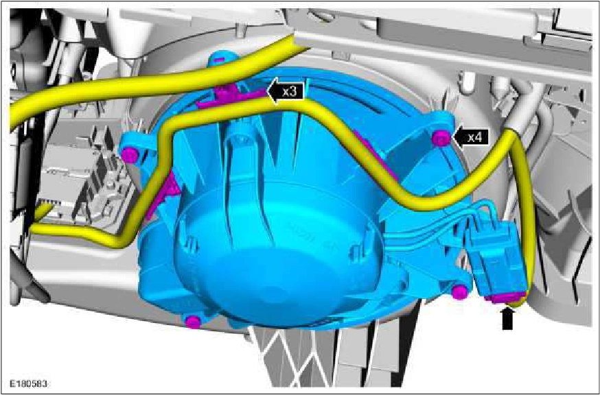 Blower Motor — original illustration 1, reference 3696