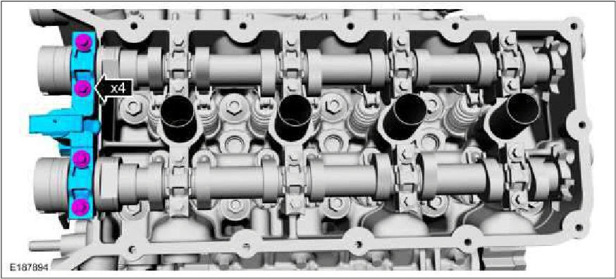 Camshaft LH — original illustration 1, reference 152
