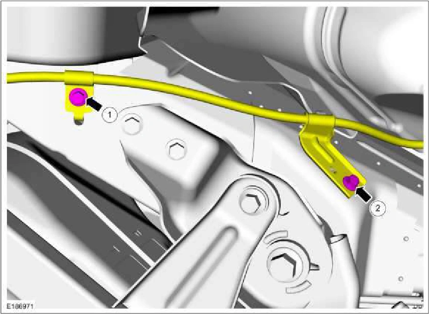 Parking Brake Cable LH - Vehicles With: SVT Performance Package — original illustration 2, reference 2884