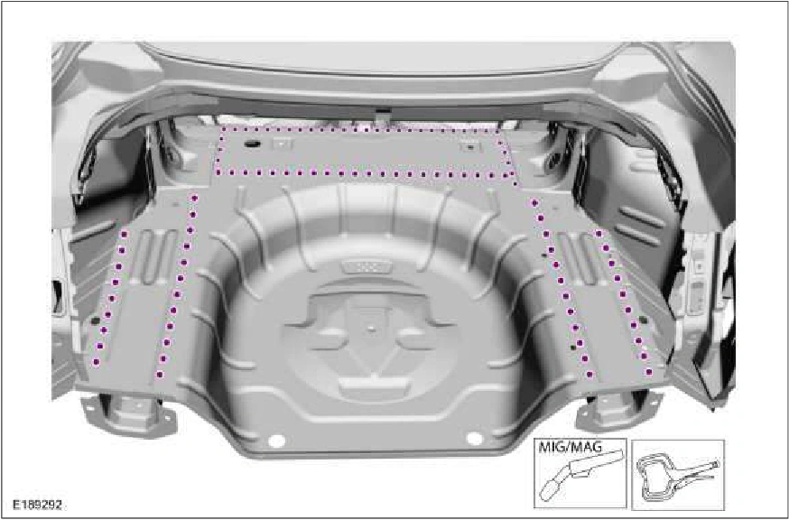 Rear Floor Panel — original illustration 2, reference 2363