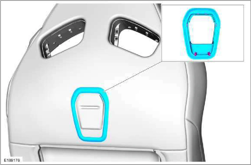 Front Seat Backrest Cover - Vehicles With: Recaro Seats — original illustration 1, reference 1136