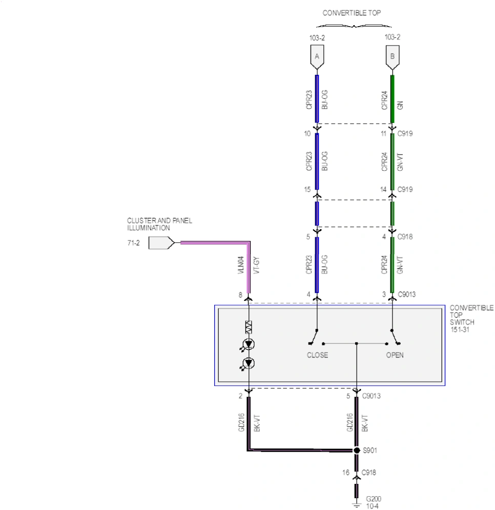 Wiring — original illustration 1, reference 6477