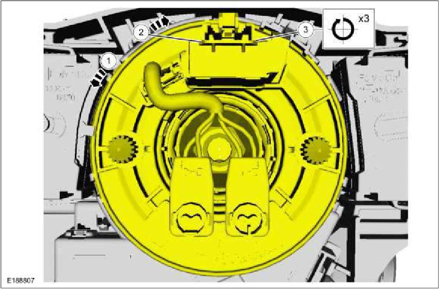 Clockspring Adjustment — original illustration 1, reference 2099