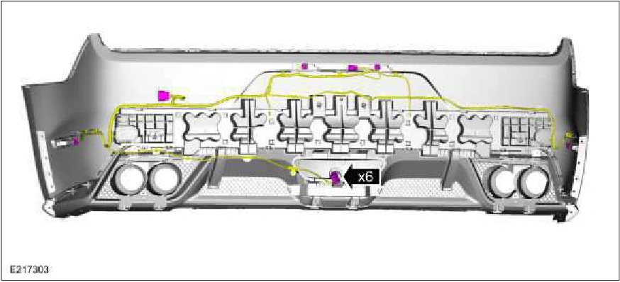 Rear Bumper Cover - Vehicles With: SVT Performance Package — original illustration 1, reference 1709