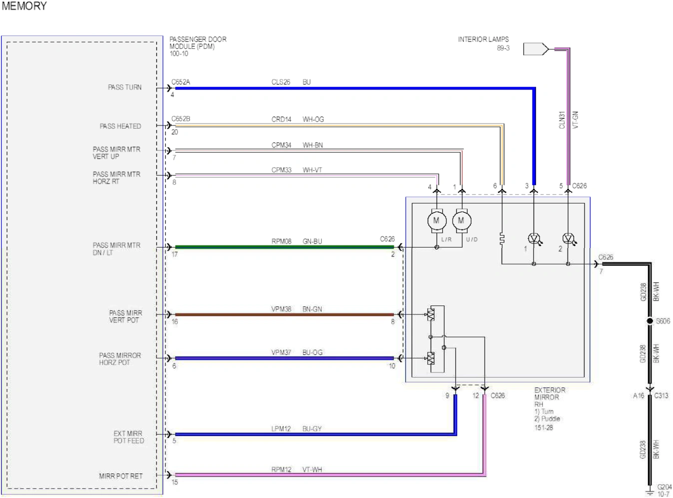 Wiring — original illustration 1, reference 6515