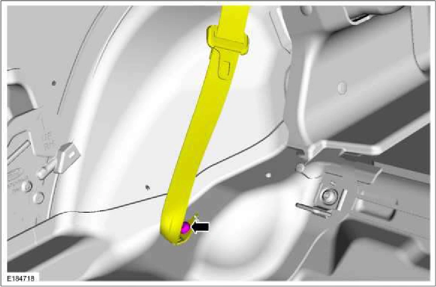 Rear Seatbelt Retractor - Coupe — original illustration 1, reference 1736