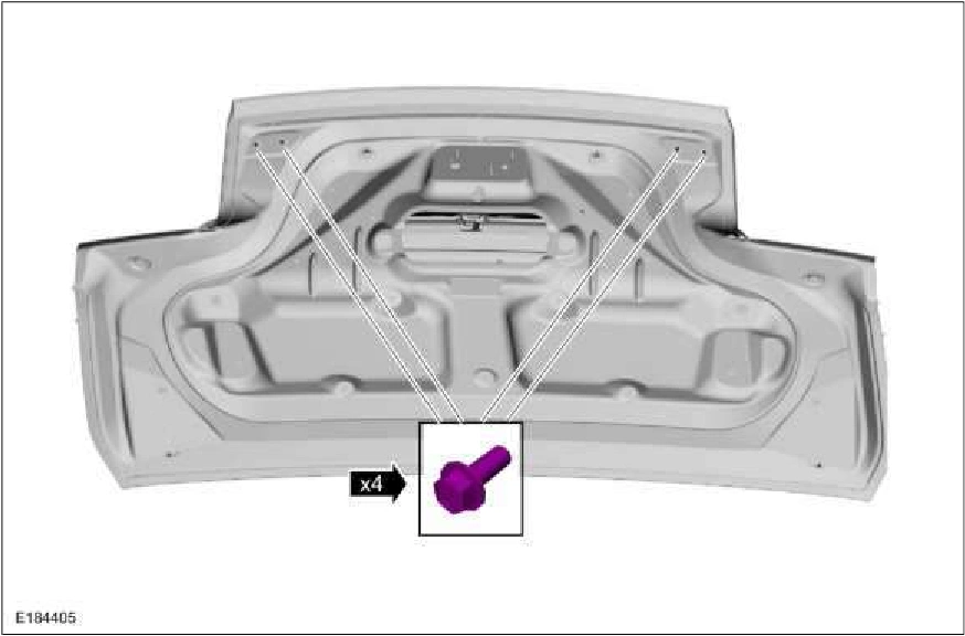Luggage Compartment Lid Moulding — original illustration 1, reference 885