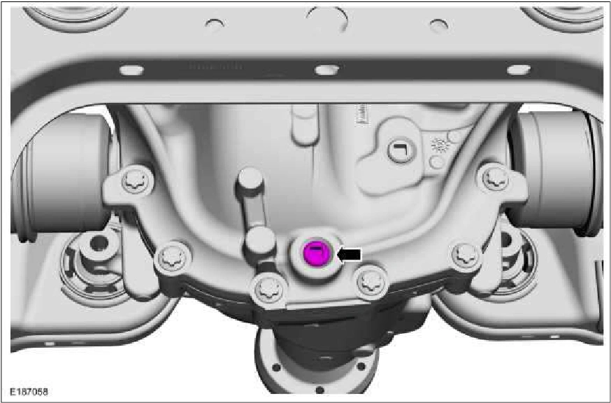 Axle and Differential Draining and Filling — original illustration 1, reference 2684