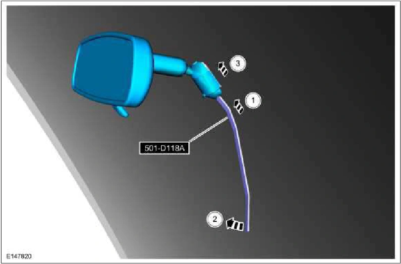 Interior Rear View Mirror — original illustration 2, reference 968