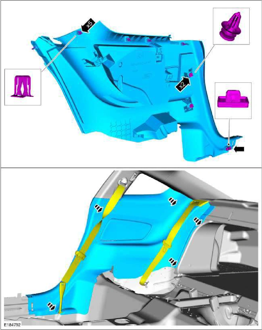 Loadspace Trim Panel - Coupe — original illustration 1, reference 871