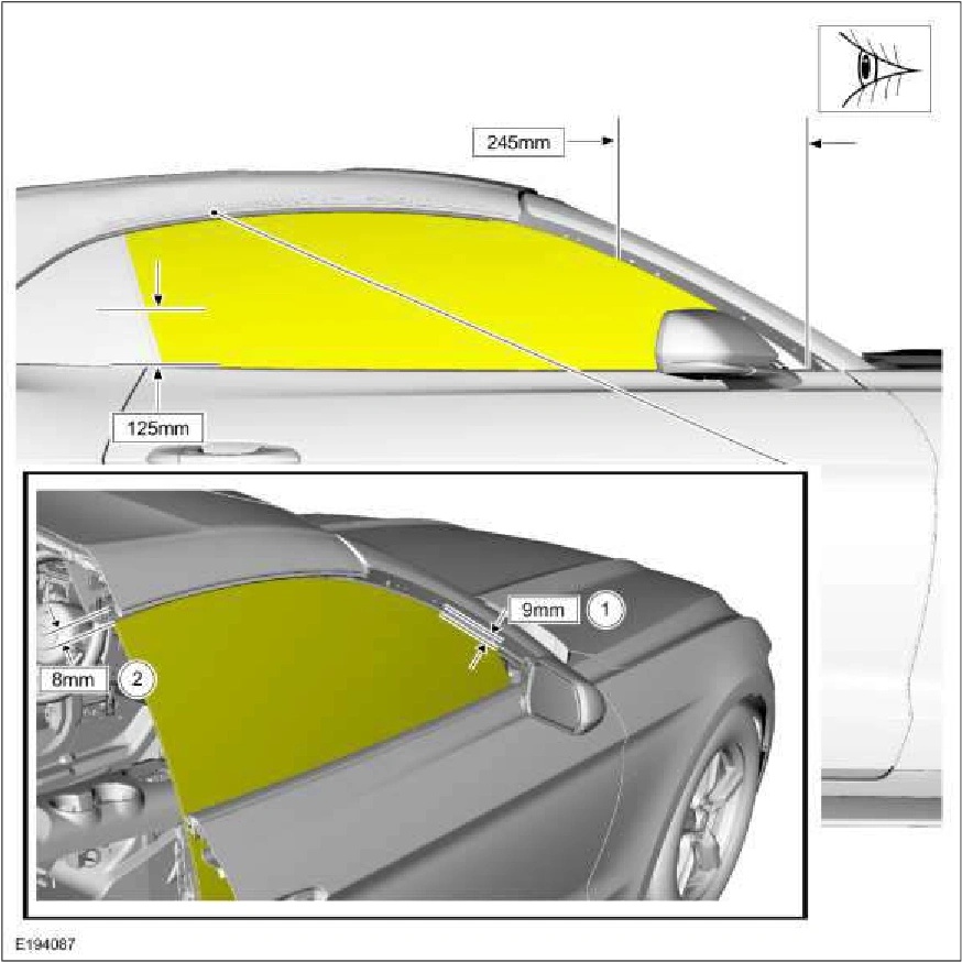 Door Window Glass Adjustment - Convertible — original illustration 1, reference 1262