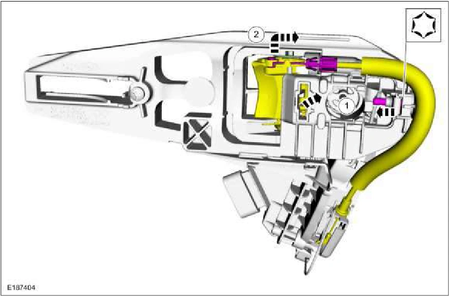 Front Door Latch — original illustration 2, reference 1441