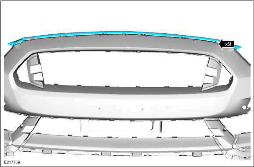 Front Bumper Cover - Vehicles With: SVT Performance Package — original illustration 2, reference 1702