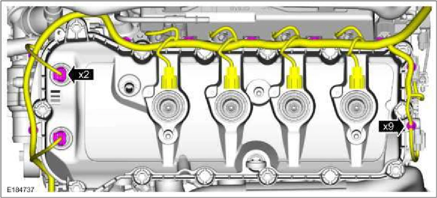 Valve Cover LH — original illustration 1, reference 352