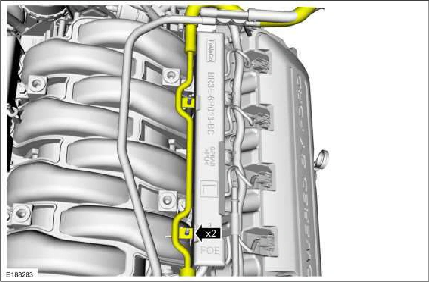 303-04C Fuel Charging and Controls - 5.0L — original illustration 2, reference 644