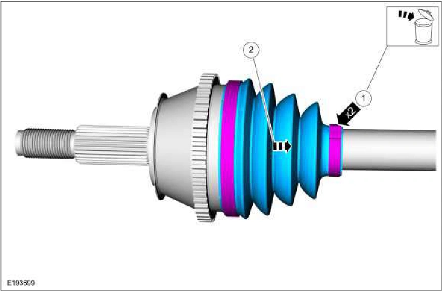 Outer Constant Velocity (CV) Joint Boot — original illustration 1, reference 2771