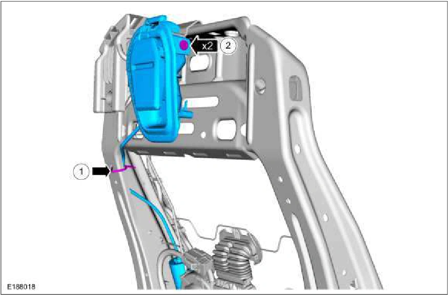 Front Seat Backrest Release Handle — original illustration 2, reference 1143
