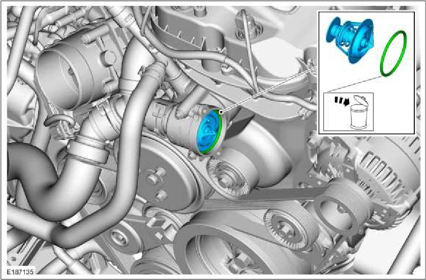 303-01C Engine Cooling - 5.0L — original illustration 1, reference 625