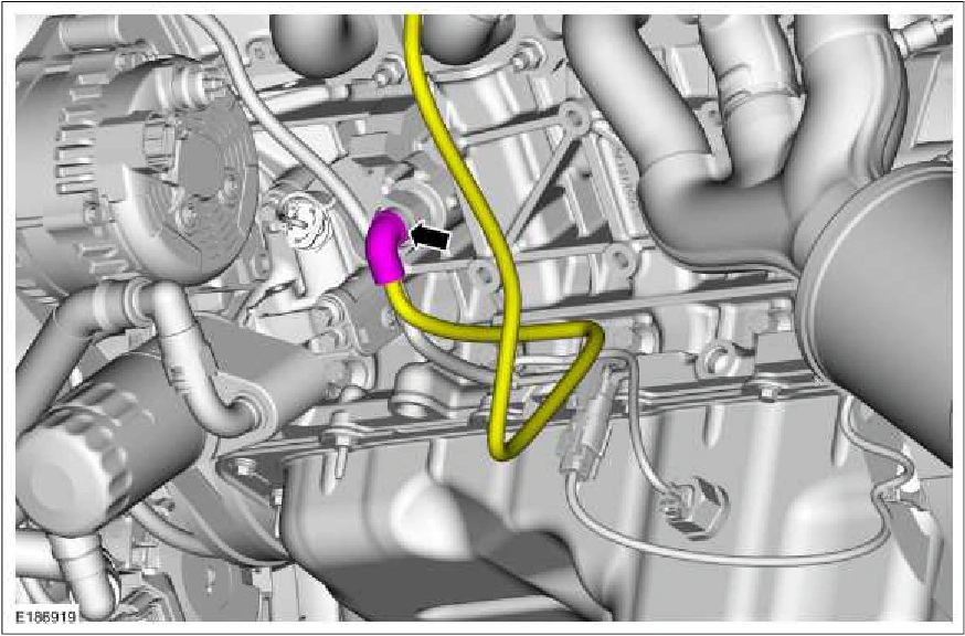 303-01C Engine Cooling - 5.0L — original illustration 1, reference 605
