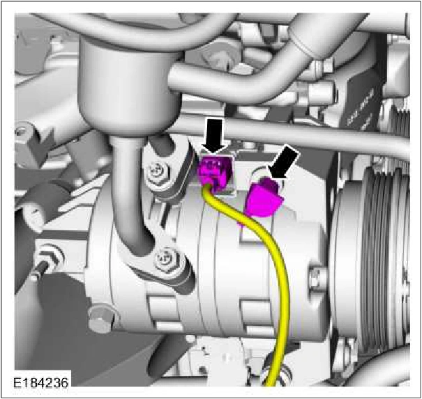 Air Conditioning (A/C) Compressor - 3.7L Duratec (227kW/301PS) — original illustration 1, reference 3661
