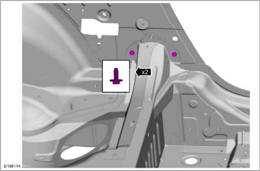 B-Pillar and Reinforcement - Convertible — original illustration 1, reference 2305