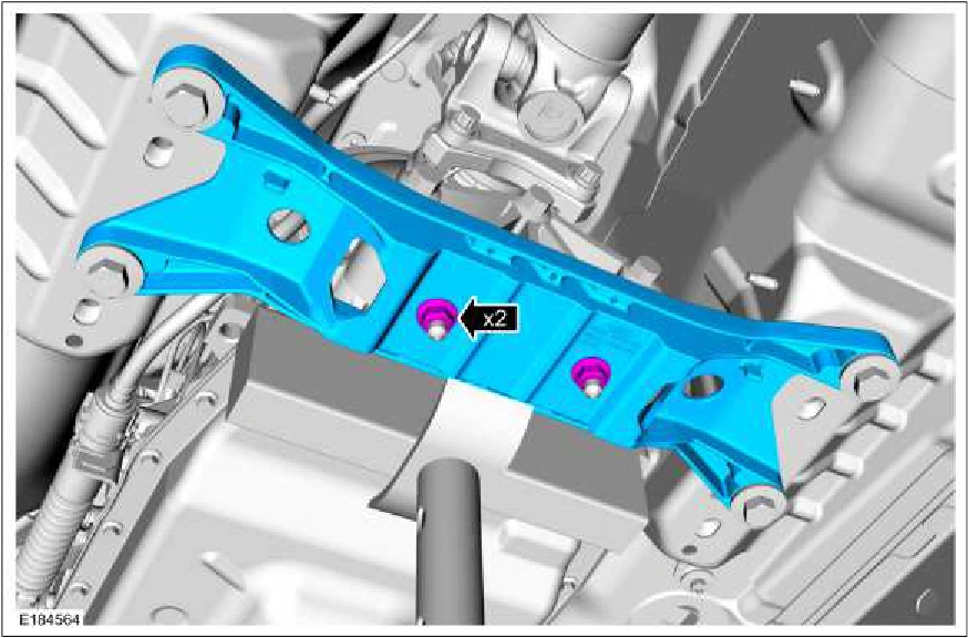 Transmission Support Crossmember — original illustration 1, reference 2399
