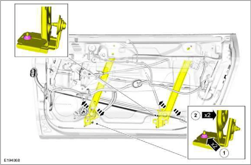 Door Window Glass Adjustment - Convertible — original illustration 1, reference 1268