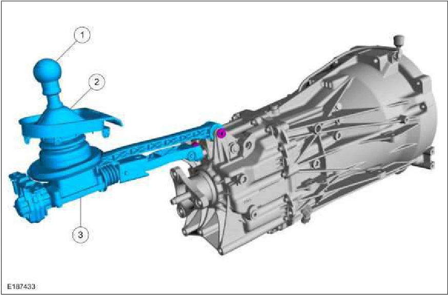 308-06A Manual Transmission External Controls - 6-Speed ManualTransmission - MT82 — original illustration 1, reference 3157