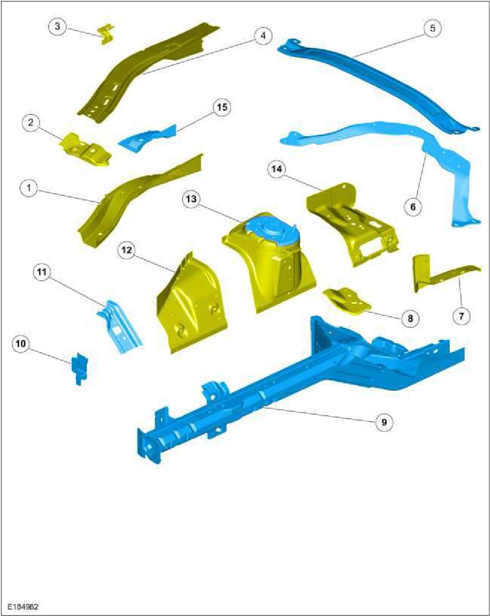 501-26 Body Repairs - Vehicle Specific Information and Tolerance — original illustration 1, reference 2223