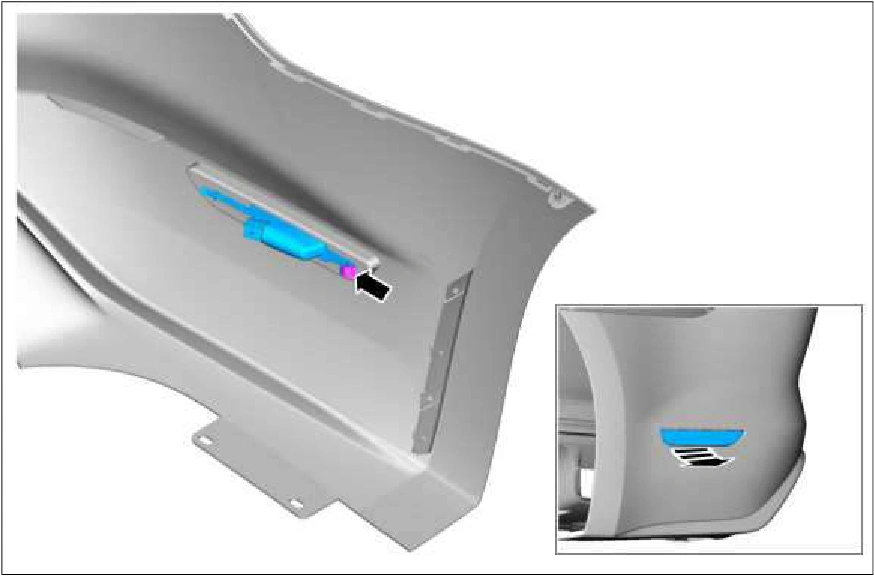 Rear Bumper Cover — original illustration 1, reference 1708