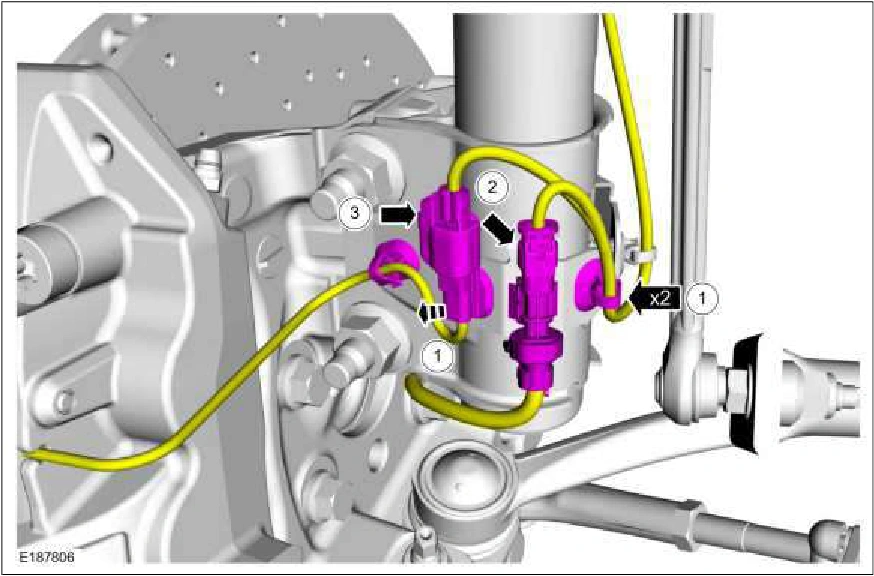 Front Strut and Spring Assembly — original illustration 1, reference 2454