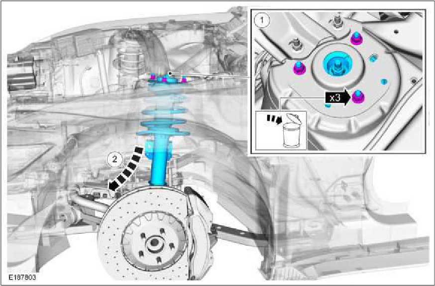 Front Strut and Spring Assembly — original illustration 1, reference 2452