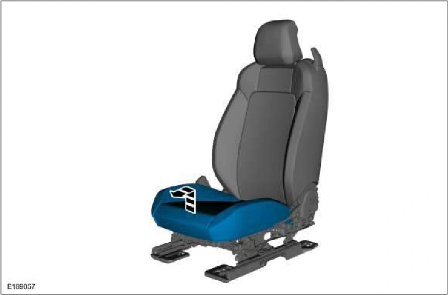 Front Seat Cushion Cover — original illustration 1, reference 1161