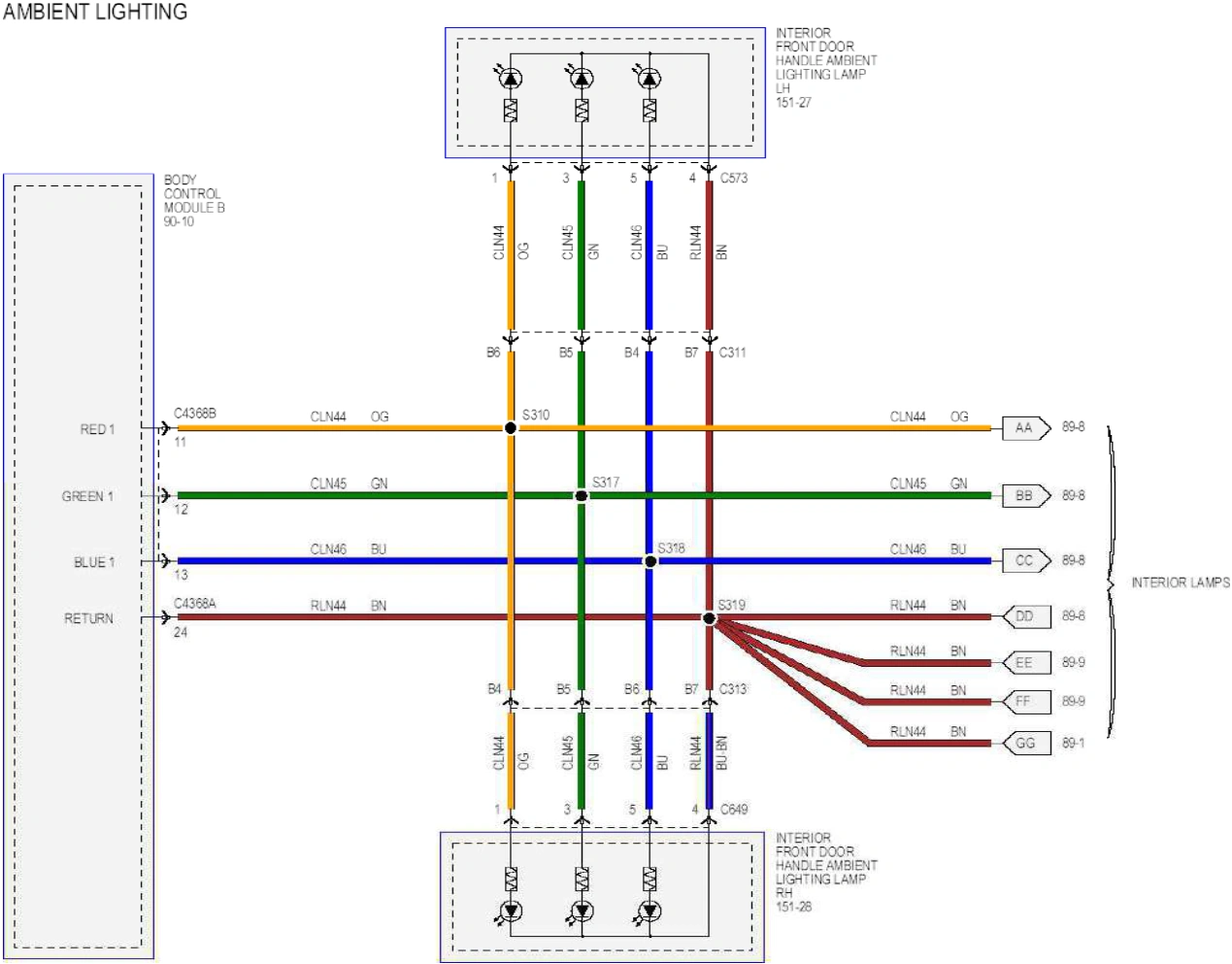 Wiring — original illustration 1, reference 6443