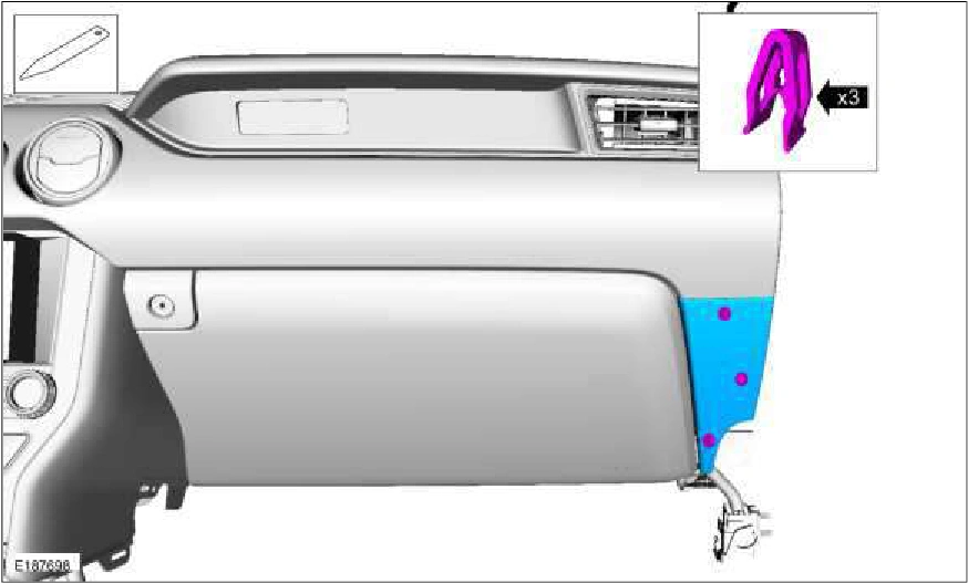 Instrument Panel Center Finish Panel — original illustration 1, reference 1342
