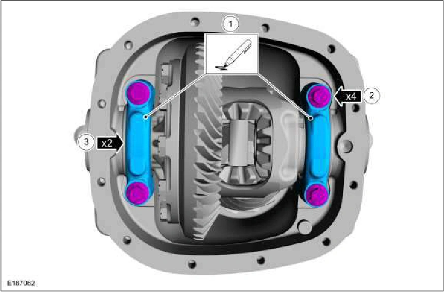 Ring Gear Backlash Adjustment — original illustration 2, reference 2691
