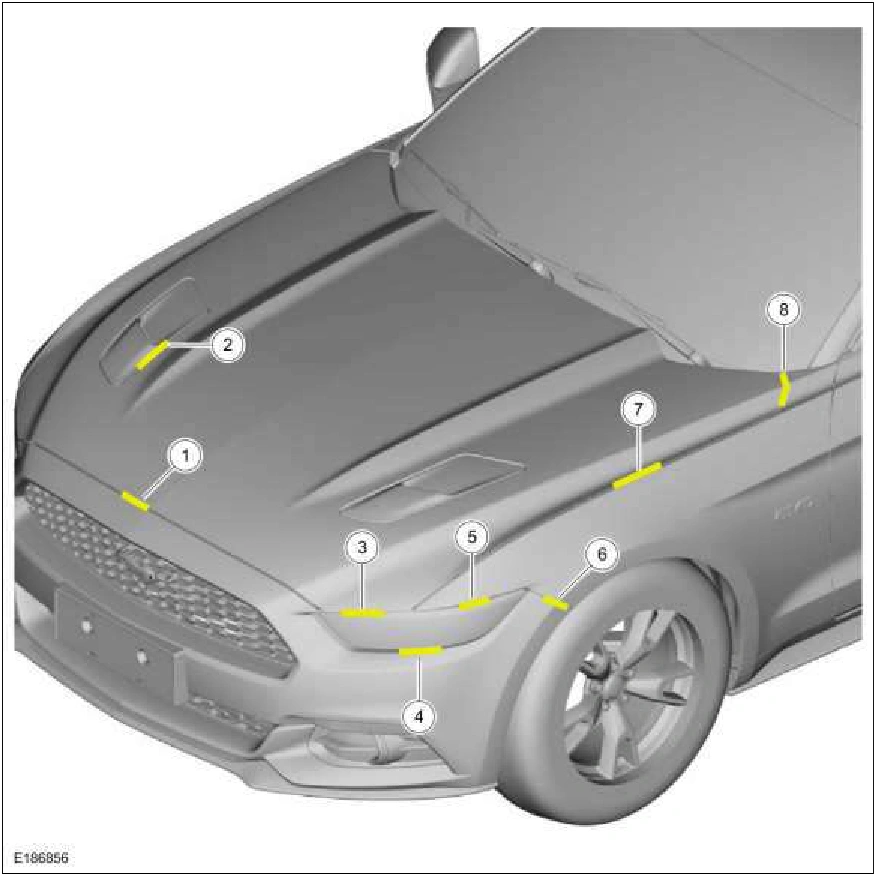 501-26 Body Repairs - Vehicle Specific Information and Tolerance — original illustration 1, reference 2213