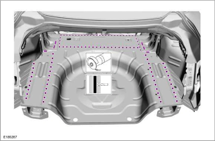 Rear Floor Panel — original illustration 2, reference 2360