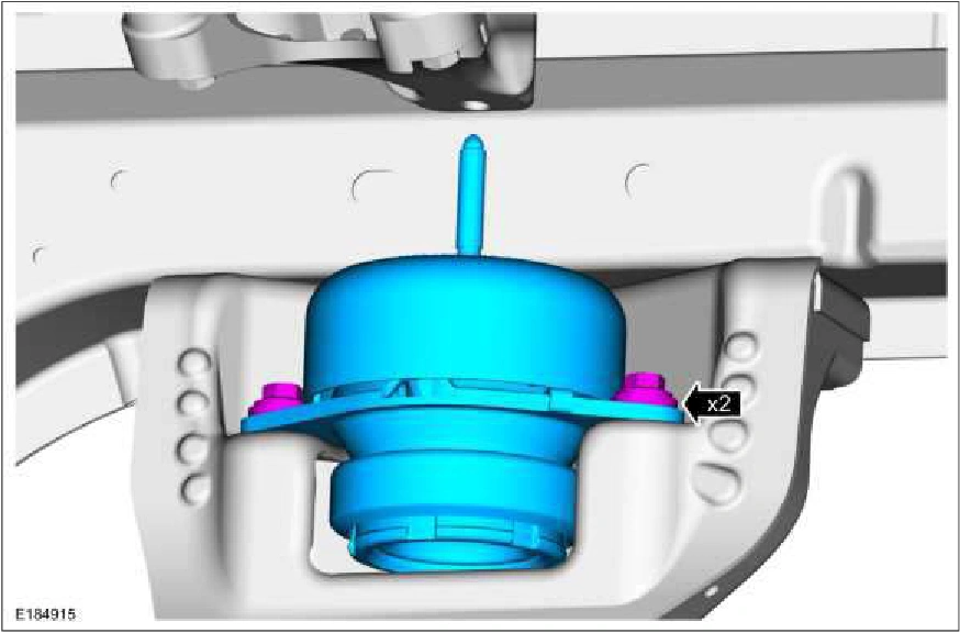 Engine Mount LH — original illustration 2, reference 231